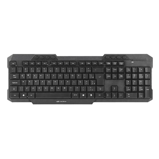 Kit Teclado e Mouse C3tech K-W10 Sem Fio Preto