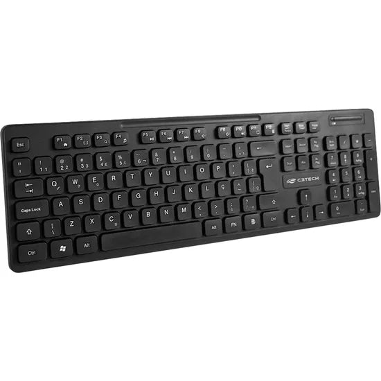 Kit Teclado e Mouse C3Tech K-W20BK Sem Fio Preto